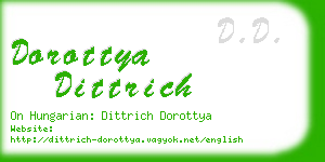 dorottya dittrich business card
